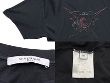 Load image into Gallery viewer, Givenchy ジバンシー 半袖Ｔシャツ BM70FT3002 ブラック コットン バックプリント サイズM 美品 中古 4b007062