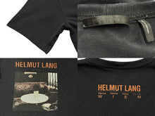 Load image into Gallery viewer, HELMUT LANG ヘルムートラング ロゴプリント半袖Ｔシャツ ブラック コットン サイズL CA52192 美品 中古 4b007064