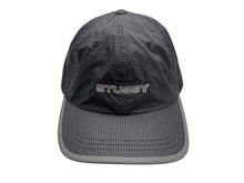 画像をギャラリービューアに読み込む, STUSSY ステューシー 軽量ナイロンキャップ チェック柄 ダークグレー ナイロン ポリエステル 美品 中古 4b007068