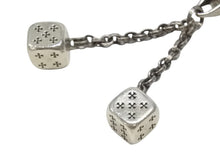 Load image into Gallery viewer, CHROME HEARTS クロムハーツ DICE DBL KEY CHAIN ダブルダイス キーチェーン 重量約85.5g 2013/.925刻印 シルバー925 美品 中古 4b007073