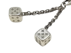 CHROME HEARTS クロムハーツ DICE DBL KEY CHAIN ダブルダイス キーチェーン 重量約85.5g 2013/.925刻印 シルバー925 美品 中古 4b007073