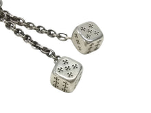 Load image into Gallery viewer, CHROME HEARTS クロムハーツ DICE DBL KEY CHAIN ダブルダイス キーチェーン 重量約85.5g 2013/.925刻印 シルバー925 美品 中古 4b007073