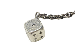 CHROME HEARTS クロムハーツ DICE DBL KEY CHAIN ダブルダイス キーチェーン 重量約85.5g 2013/.925刻印 シルバー925 美品 中古 4b007073