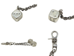 CHROME HEARTS クロムハーツ DICE DBL KEY CHAIN ダブルダイス キーチェーン 重量約85.5g 2013/.925刻印 シルバー925 美品 中古 4b007073