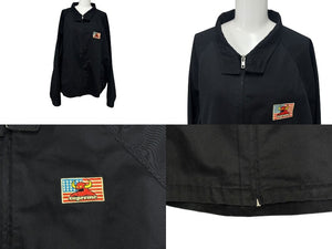 SUPREME シュプリーム x toy machine コラボ HARRINGTON JACKET ハリントンジャケット L ブラック 黒 美品 中古 4b007076