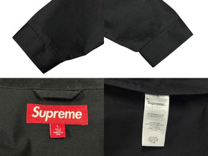 SUPREME シュプリーム x toy machine コラボ HARRINGTON JACKET ハリントンジャケット L ブラック 黒 美品 中古 4b007076