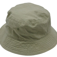 画像をギャラリービューアに読み込む, STUSSY ステューシー 刺繍 ロゴ バケットハット 1321067 グリーン コットン サイズ L/XL 美品 中古 4b007077