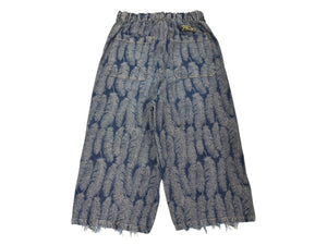 極美品 KAPITAL キャピタル 24AW Magpie Denim W Knee Easy Baggy Pants マグパイ フェザーダブルニーイージーバギーパンツ K2403LP014 中古 4b007081