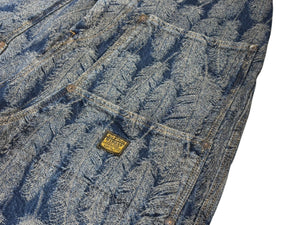 極美品 KAPITAL キャピタル 24AW Magpie Denim W Knee Easy Baggy Pants マグパイ フェザーダブルニーイージーバギーパンツ K2403LP014 中古 4b007081