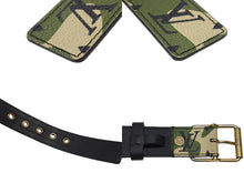Load image into Gallery viewer, LOUIS VUITTON ルイヴィトン ベルト サンチュール モノグラモフラージュ 村上隆 サイズ90 M9646U ゴールド金具 美品 中古 4b007085