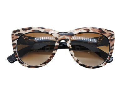 CHROME HEARTS クロムハーツ LUNCHFUCKS ランチファックス サングラス アイウェア サイズ54□18-137 レオパード柄 美品 中古 4b007086