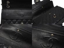 Load image into Gallery viewer, 極美品 CHANEL シャネル マトラッセ25 チェーンショルダーバッグ ココマーク 13番台 キャビアスキン ブラック シルバー金具 中古 4b007101