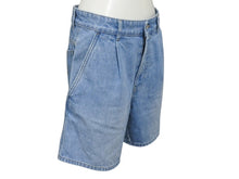 画像をギャラリービューアに読み込む, 極美品 MIUMIU ミュウミュウ Denim Short Pants ロゴマーク入り デニムショートパンツ コットン サイズ38 中古 4b007108
