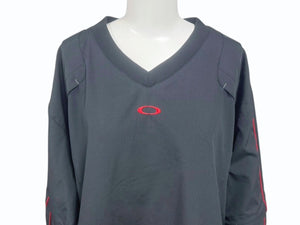 OAKLEY オークリー ピステ プルオーバー 裏フリース ブラック 黒 ポリエステル 419261JP XL 美品中古 4b007125