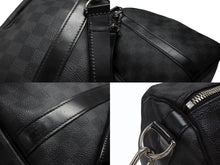 Load image into Gallery viewer, LOUISVUITTON ルイヴィトン キーポルバンドリエール45 ボストンバッグ N41418 ダミエグラフィット ブラック 美品 中古 4b007136