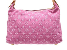 Load image into Gallery viewer, 新品同様 LOUIS VUITTON ルイヴィトン バギーPM ワンショルダーバッグ M95212 モノグラム デニム レザー ピンク 中古 4b007139