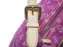 Load image into Gallery viewer, 新品同様 LOUIS VUITTON ルイヴィトン バギーPM ワンショルダーバッグ M95212 モノグラム デニム レザー ピンク 中古 4b007139