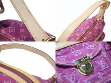 Load image into Gallery viewer, 新品同様 LOUIS VUITTON ルイヴィトン バギーPM ワンショルダーバッグ M95212 モノグラム デニム レザー ピンク 中古 4b007139