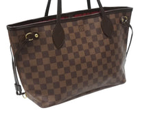 Load image into Gallery viewer, 極美品 LOUIS VUITTON ルイヴィトン ネヴァーフルPM トートバッグ N51109 ダミエキャンバス ブラウン ゴールド金具 中古 4b007141