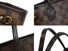 Load image into Gallery viewer, 極美品 LOUIS VUITTON ルイヴィトン ネヴァーフルPM トートバッグ N51109 ダミエキャンバス ブラウン ゴールド金具 中古 4b007141