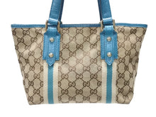 Load image into Gallery viewer, GUCCI グッチ ハンドバッグ 120844 ブラウン ベージュ GGスプリームキャンバス レザー シルバー金具 美品 中古 4b007144