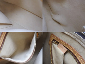 LOUIS VUITTON ルイヴィトン モノグラム ルーピングMM ワンショルダーバッグ M51146 PVC ヌメ革 ブラウン ゴールド金具 美品 中古 4b007145