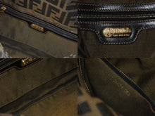 Load image into Gallery viewer, FENDI フェンディ マンマバケット ワンショルダーバッグ 26424 ズッカ柄 ブラウン キャンバス レザー ゴールド金具 美品 中古 4b007146