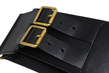 Load image into Gallery viewer, 極美品 CHRISTIAN DIOR クリスチャンディオール D-WAIST ウエストベルト B0098CMIV90075 レザー ブラック ゴールド金具 サイズ70 中古 4b007147