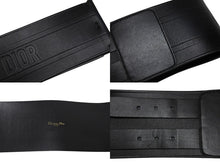 Load image into Gallery viewer, 極美品 CHRISTIAN DIOR クリスチャンディオール D-WAIST ウエストベルト B0098CMIV90075 レザー ブラック ゴールド金具 サイズ70 中古 4b007147