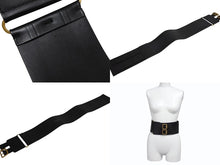 Load image into Gallery viewer, 極美品 CHRISTIAN DIOR クリスチャンディオール D-WAIST ウエストベルト B0098CMIV90075 レザー ブラック ゴールド金具 サイズ70 中古 4b007147