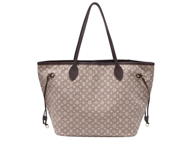 LOUIS VUITTON ルイヴィトン モノグラム イディール ネヴァーフルMM セピア トートバッグ M40515 ゴールド金具 美品 中古 4b007148