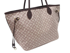 LOUIS VUITTON ルイヴィトン モノグラム イディール ネヴァーフルMM セピア トートバッグ M40515 ゴールド金具 美品 中古 4b007148