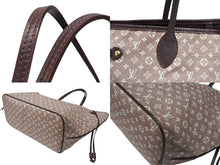 Load image into Gallery viewer, LOUIS VUITTON ルイヴィトン モノグラム イディール ネヴァーフルMM セピア トートバッグ M40515 ゴールド金具 美品 中古 4b007148