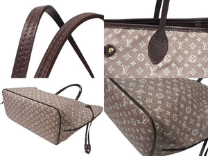 LOUIS VUITTON ルイヴィトン モノグラム イディール ネヴァーフルMM セピア トートバッグ M40515 ゴールド金具 美品 中古 4b007148