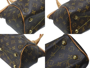 LOUIS VUITTON ルイヴィトン ティボリPM モノグラム ハンドバッグ M40143 AH1102 ブラウン ベージュ 美品 中古 4b007159