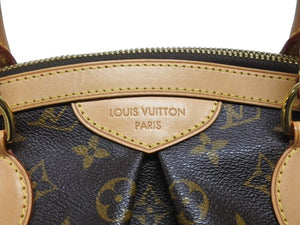 LOUIS VUITTON ルイヴィトン モノグラム ティボリPM ハンドバッグ M40143 ブラウン ゴールド金具 ロゴ 鞄 美品 中古 4b007160