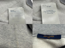 Load image into Gallery viewer, ルイヴィトン LOUISVUITTON 21AW RM212 ロゴプリントネオン ワーキングマンフーディ パーカー グレー M 美品 中古 4b007161