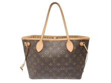 Load image into Gallery viewer, LOUIS VUITTON ルイヴィトン モノグラム ネヴァーフルPM トートバッグ M40155 ブラウン PVC ヌメ革 ゴールド金具 美品 中古 4b007164