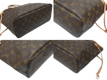 Load image into Gallery viewer, LOUIS VUITTON ルイヴィトン モノグラム ネヴァーフルPM トートバッグ M40155 ブラウン PVC ヌメ革 ゴールド金具 美品 中古 4b007164
