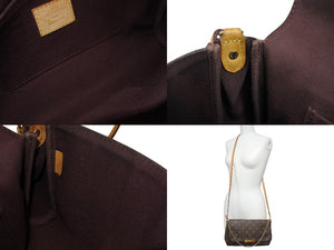 LOUIS VUITTON ルイヴィトン モノグラム フェイボリットMM ショルダーバッグ M40718 ブラウン ゴールド金具 美品 中古 4b007165