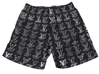 LOUIS VUITTON ルイヴィトン 21SS モノグラムカートゥーン サーフパンツ スイムウェア RM211M ZKK HKW02W サイズM 美品 中古 4b007167