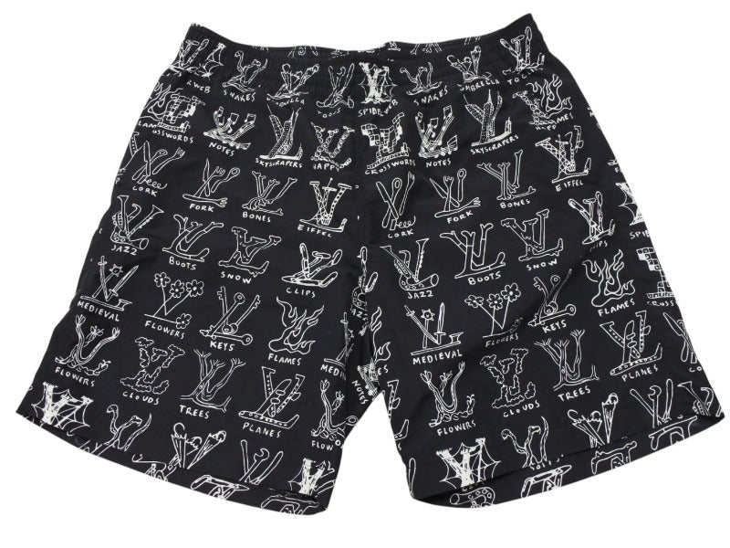 LOUIS VUITTON ルイヴィトン 21SS モノグラムカートゥーン サーフパンツ スイムウェア RM211M ZKK HKW02W サイズM 美品 中古 4b007167
