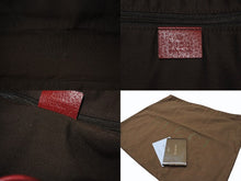Load image into Gallery viewer, GUCCI グッチ トートバッグ ハンドバッグ 163305 213048 イタリア製 GGキャンバス レザー ベージュ レッド ゴールド金具 美品 中古 4b007169
