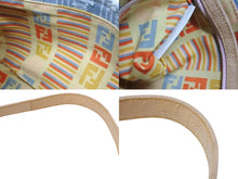 Load image into Gallery viewer, FENDI フェンディ ハンドバッグ ワンショルダーバッグ マンマバケット デニムキャンバス ズッカ ゴールド金具 美品 中古 4b007175