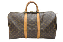 Load image into Gallery viewer, LOUIS VUITTON ルイヴィトン キーポル50 ボストンバッグ M41426 モノグラムキャンバス ブラウン ゴールド金具 美品 中古 4b007176