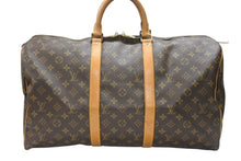 Load image into Gallery viewer, LOUIS VUITTON ルイヴィトン キーポル50 ボストンバッグ M41426 モノグラムキャンバス ブラウン ゴールド金具 美品 中古 4b007176