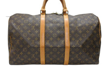 Load image into Gallery viewer, LOUIS VUITTON ルイヴィトン キーポル50 ボストンバッグ M41426 モノグラムキャンバス ブラウン ゴールド金具 美品 中古 4b007176