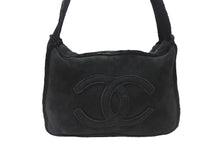 Load image into Gallery viewer, CHANEL シャネル ココマーク ムートン ワンショルダーバッグ 7番台 ブラック ゴールド金具 美品 中古 4b007177