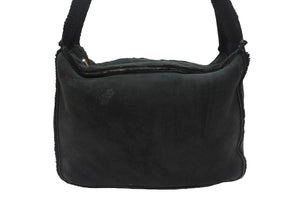 CHANEL シャネル ココマーク ムートン ワンショルダーバッグ 7番台 ブラック ゴールド金具 美品 中古 4b007177