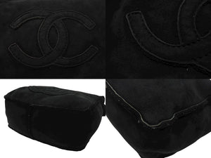 CHANEL シャネル ココマーク ムートン ワンショルダーバッグ 7番台 ブラック ゴールド金具 美品 中古 4b007177